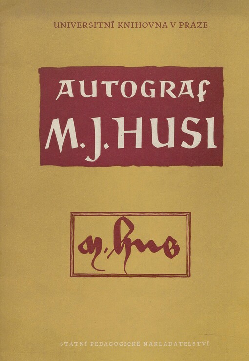 Autograf M.J. Husi