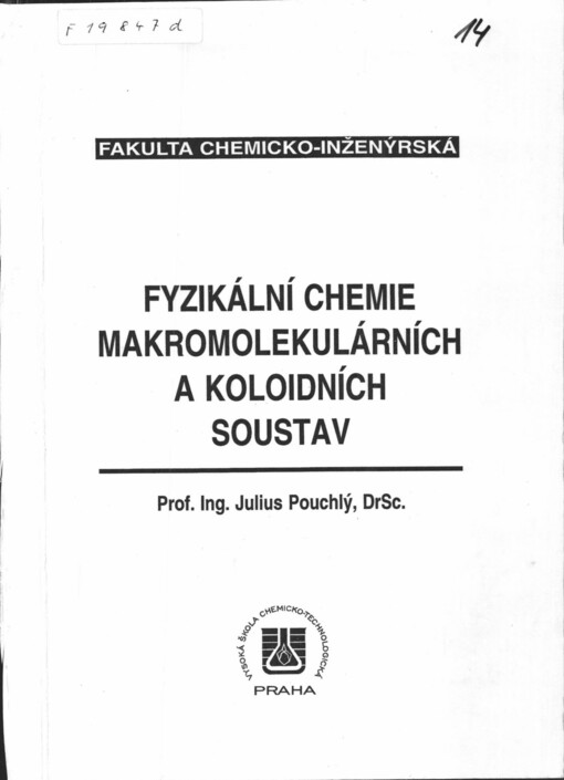 Fyzikální chemie makromolekulárních a koloidních soustav