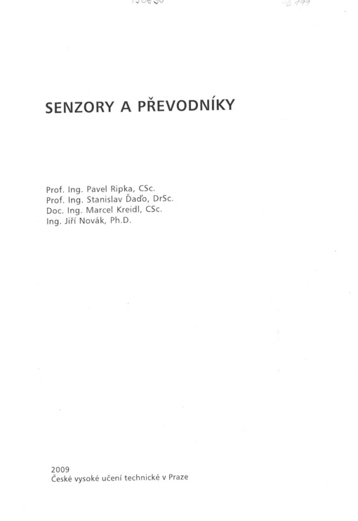 Senzory a převodníky