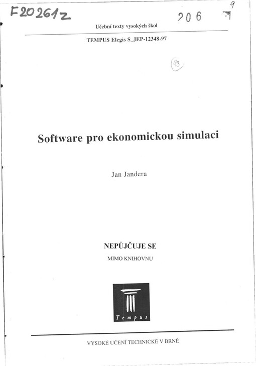 Software pro ekonomickou simulaci