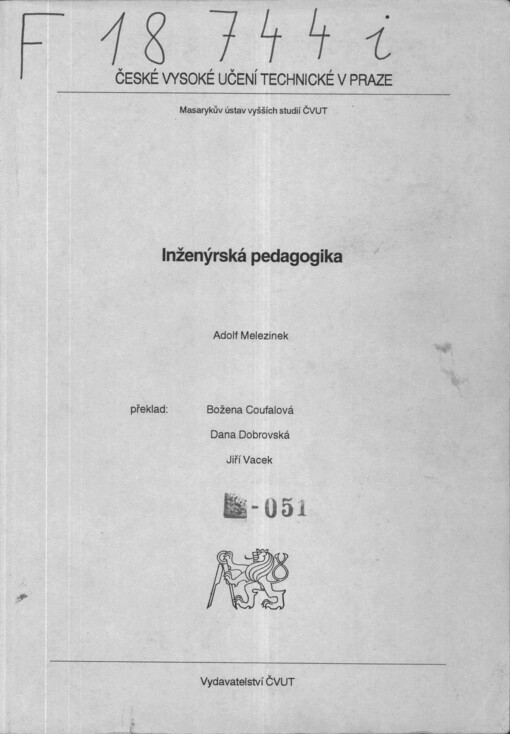 
  Inženýrská pedagogika
  