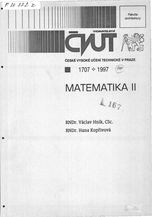 Matematika II