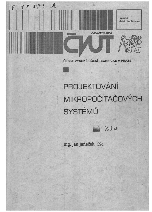 Projektování mikropočítačových systémů