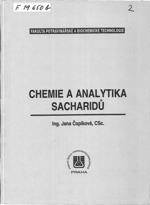 Chemie a analytika sacharidů