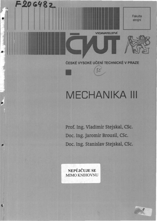 Mechanika III