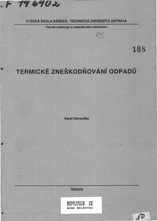 Termické zneškodňování odpadů
