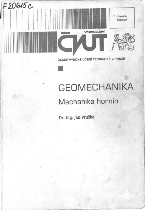 Geomechanika: mechanika hornin