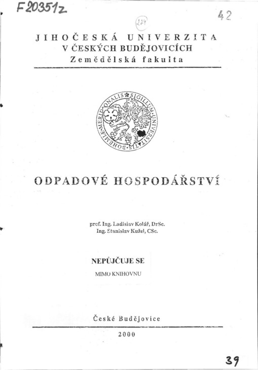 Odpadové hospodářství