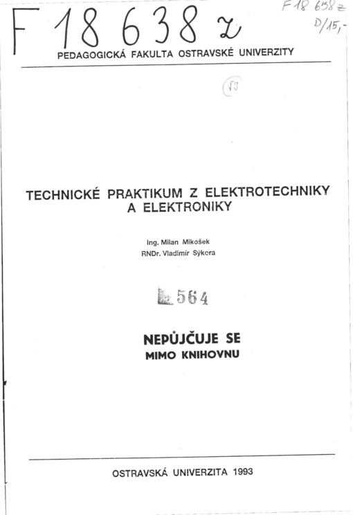 Technické praktikum z elektrotechniky a elektroniky