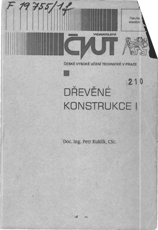Dřevěné konstrukce I