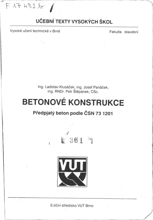 
  Betonové konstrukce
  