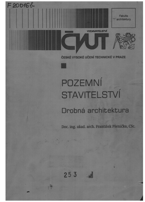 Pozemní stavitelství: Drobná architektura