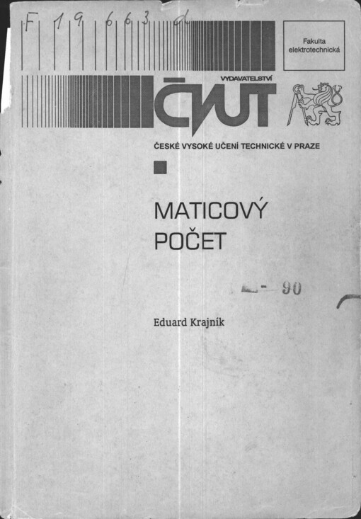 Maticový počet