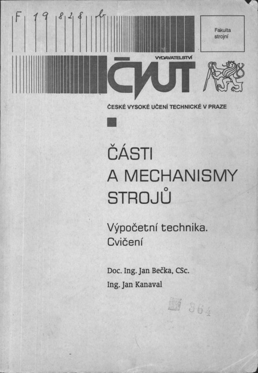 Části a mechanismy strojů :výpočetní technika : cvičení