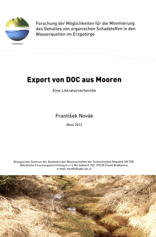 Export von DOC aus Mooren: eine Literaturrecherche