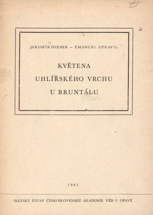Květena Uhlířského vrchu u Bruntálu