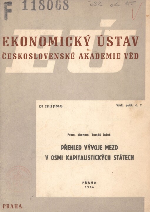 Přehled vývoje mezd v osmi kapitalistických státech