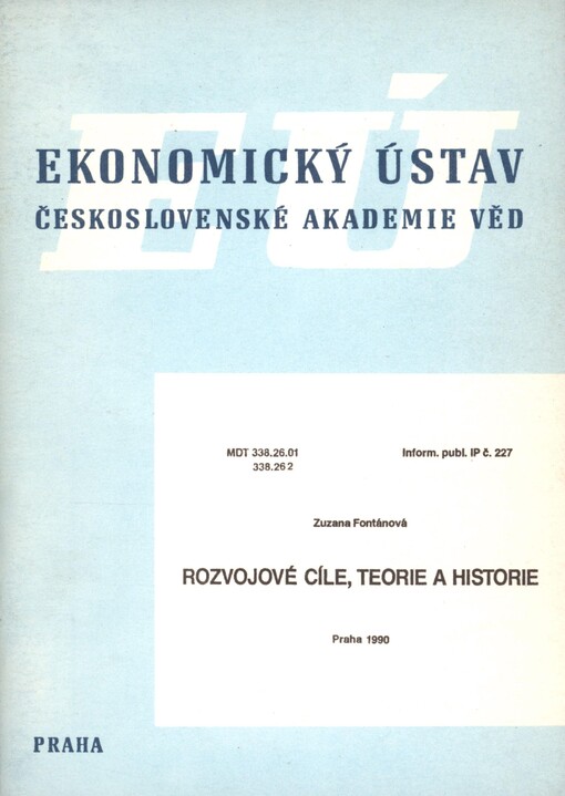 Rozvojové cíle, teorie a historie