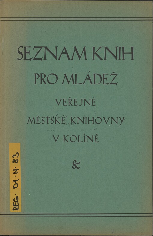Seznam knih pro mládež veřejné městské knihovny v Kolíně