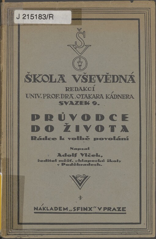 Průvodce do života: rádce k volbě povolání. 192