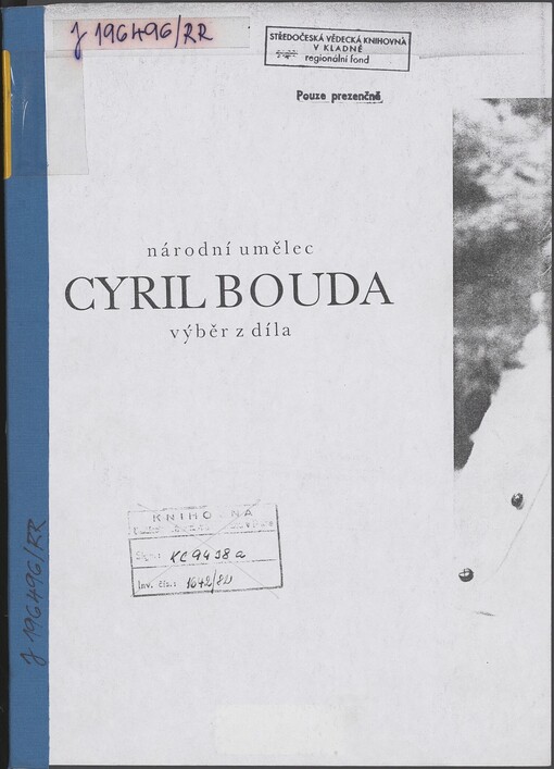 Národní umělec Cyril Bouda: výběr z díla : katalog výstavy, Praha, červen-srpen 1982