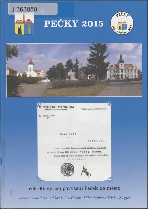 Pečky 2015: rok 90. výročí povýšení Peček na město