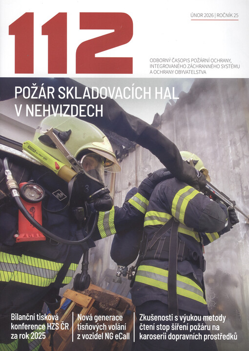 112 : odborný časopis požární ochrany, integrovaného záchranného systému a ochrany obyvatelstva
