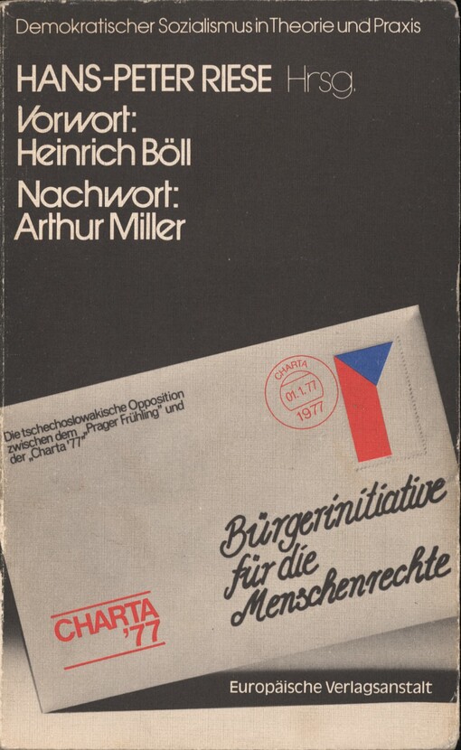 Bürgerinitiative für die Menschenrechte: die tschechoslowakische Opposition zwischen dem 