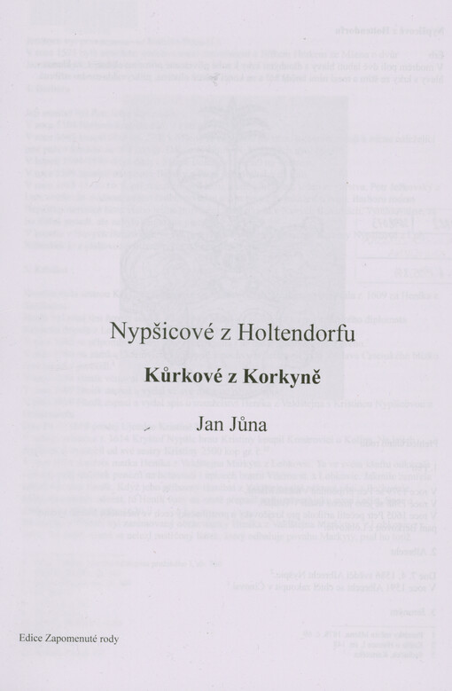 Nypšicové z Holtendorfu, Kůrkové z Korkyně