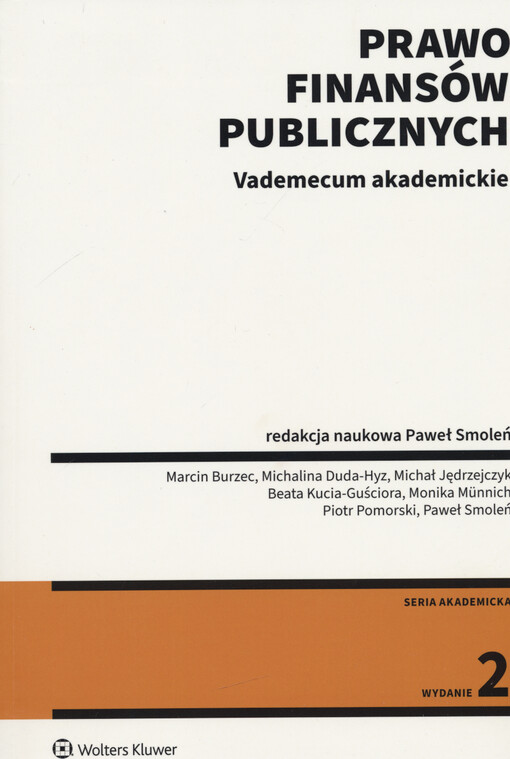 Prawo finansów publicznych : vademecum akademickie