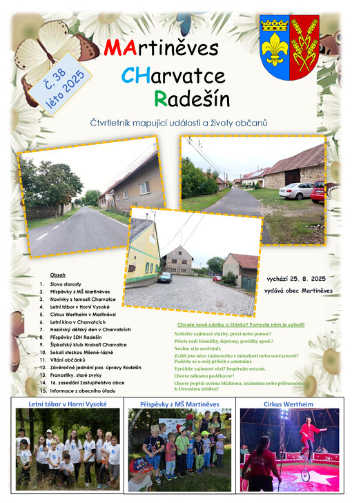 Machr : Martiněves, Charvatce, Radešín