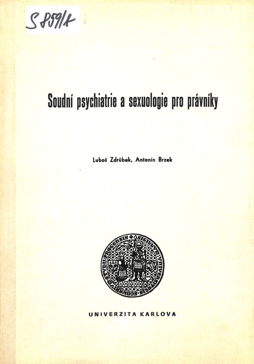 Soudní psychiatrie a sexuologie pro právníky