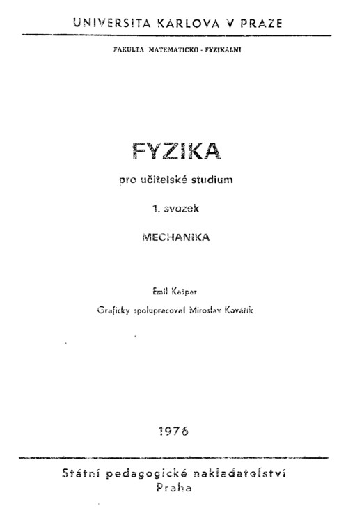 Fyzika pro učitelské studium