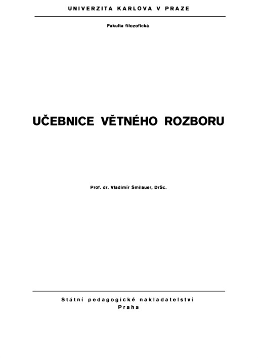 Učebnice větného rozboru