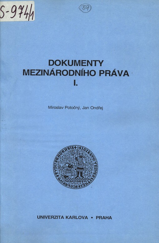 Dokumenty mezinárodního práva. I