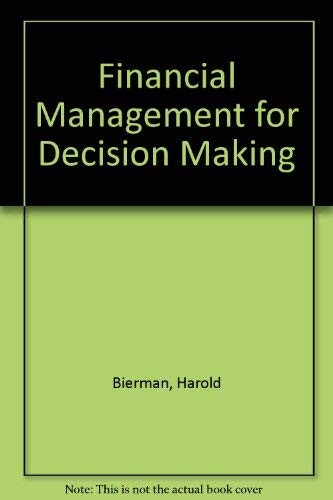 Financial Management for Decision Making