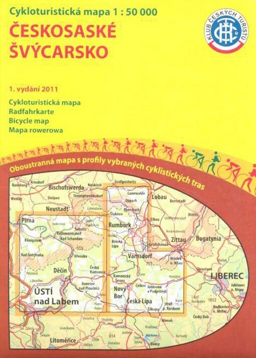 Českosaské Švýcarskocykloturistická mapa 1:50 000