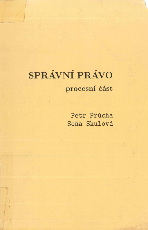 Správní právo : procesní část