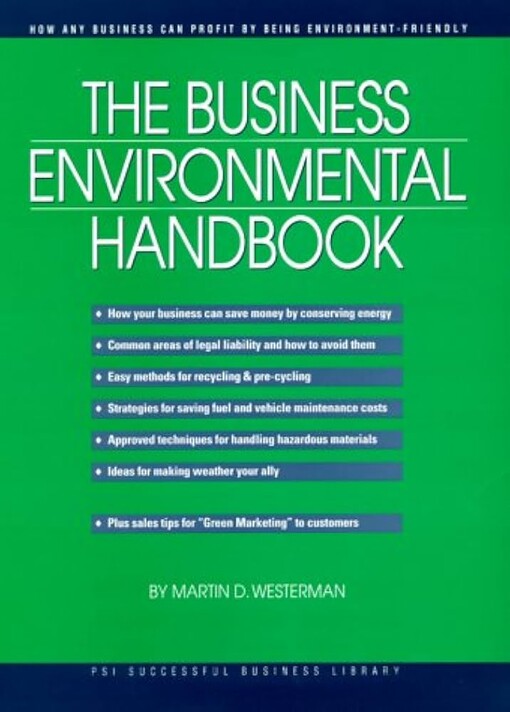 The Business Environmental Handbook (Psi Successful Business Library)