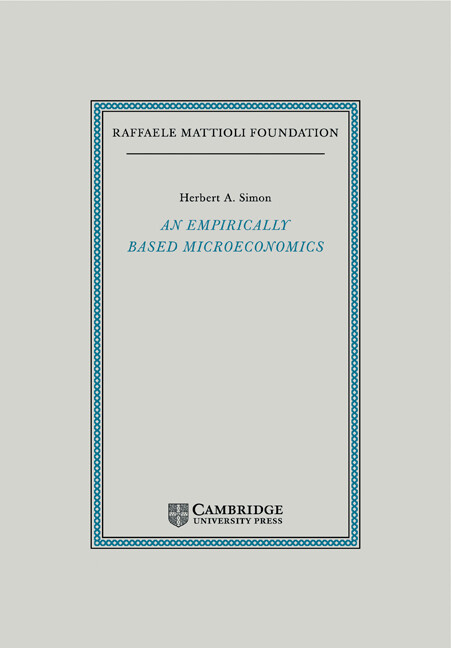 An empirically based microeconomics