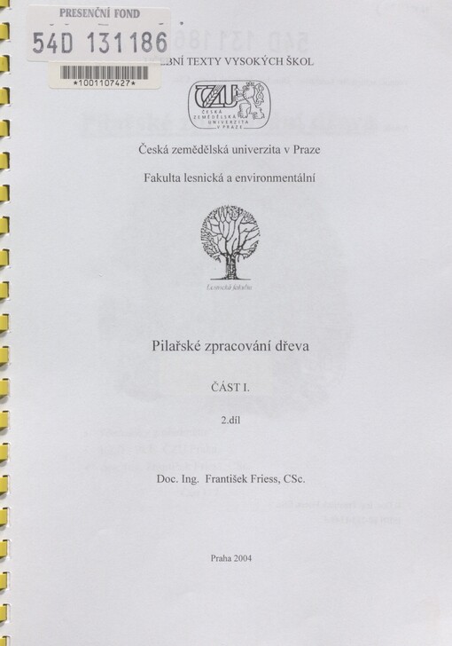 Pilařské zpracování dřeva