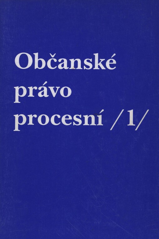 Občanské právo procesní. 1