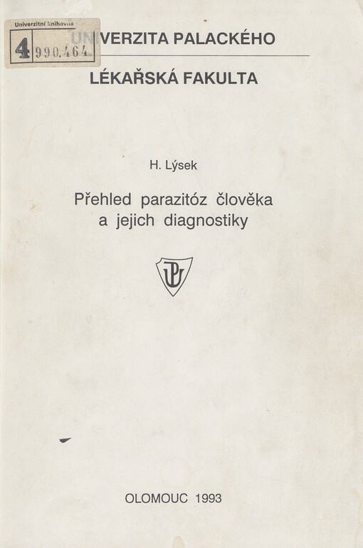 Přehled parazitóz člověka a jejich diagnostiky