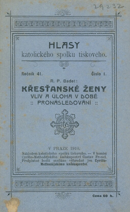 Křesťanské ženy: vliv a úloha v době pronásledování : historická studie