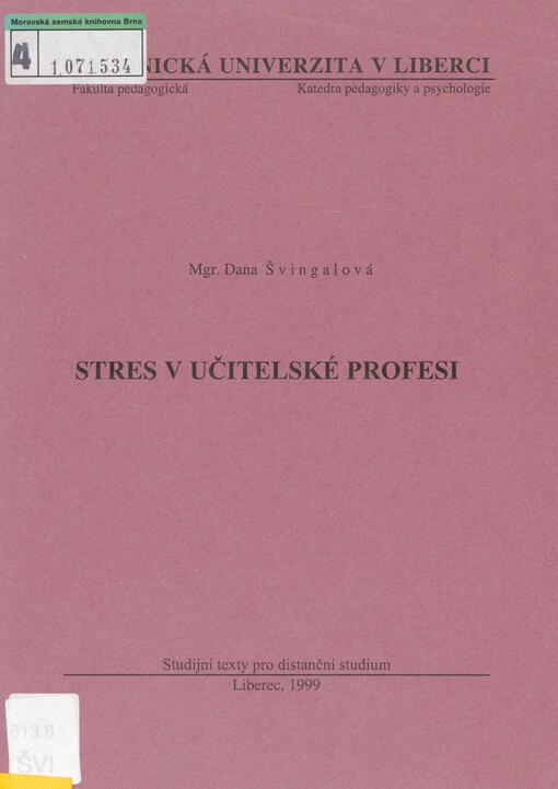 Stres v učitelské profesi