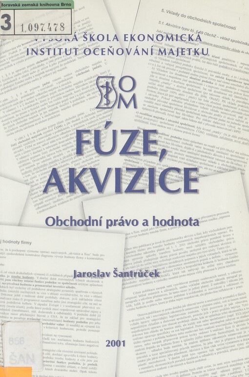 Fúze, akvizice: obchodní právo a hodnota