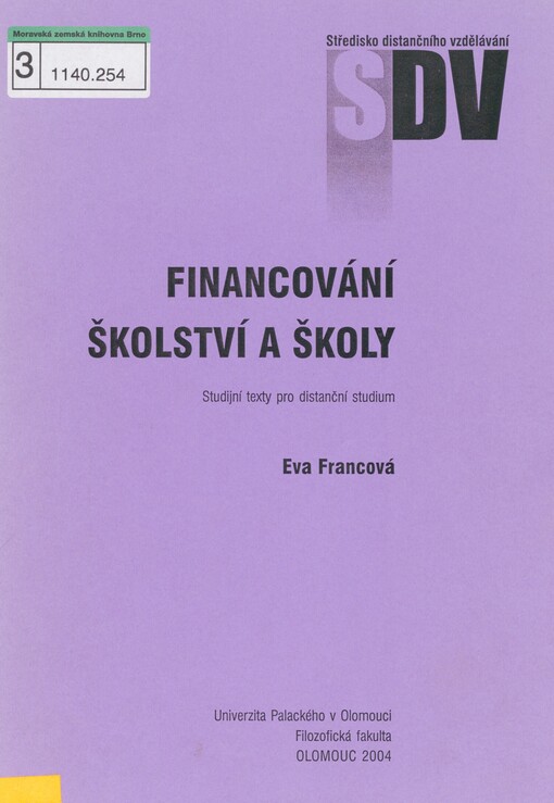 Financování školství a školy