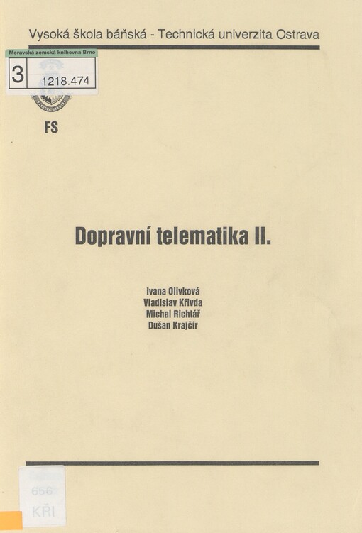 Dopravní telematika II