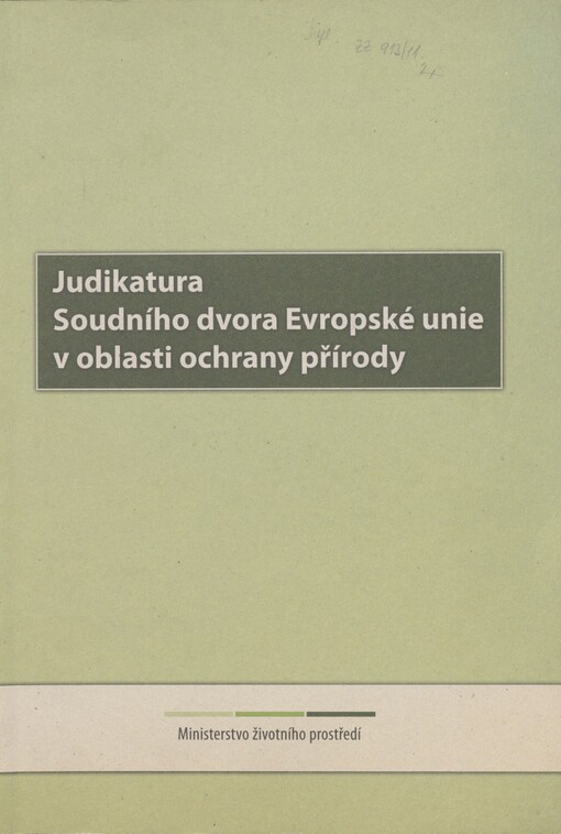 Judikatura Soudního dvora Evropské unie v oblasti ochrany přírody