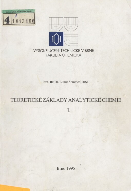 Teoretické základy analytické chemie